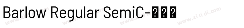 Barlow Regular SemiC字体转换
